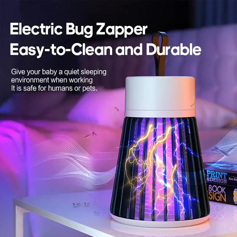 Mosquito Trap Portable Fly Zapper with Hanging Hoop