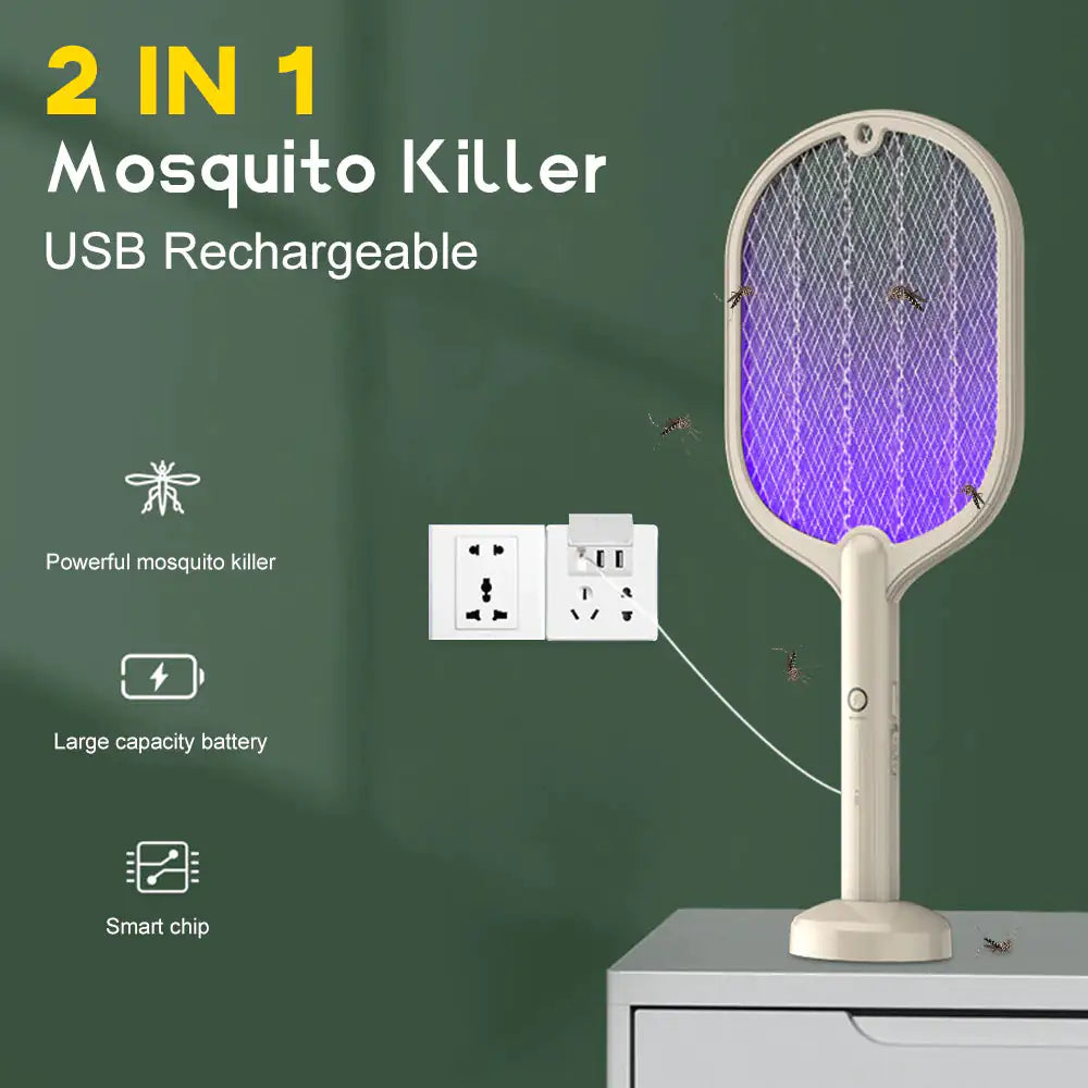 Electric Mosquito Racket UV Lamp Fly